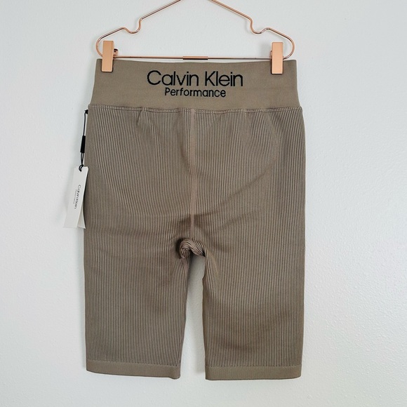 New Calvin Klein Performance 
​Ribbed Shapewear Shorts high waisted taupe color - Picture 10 of 10